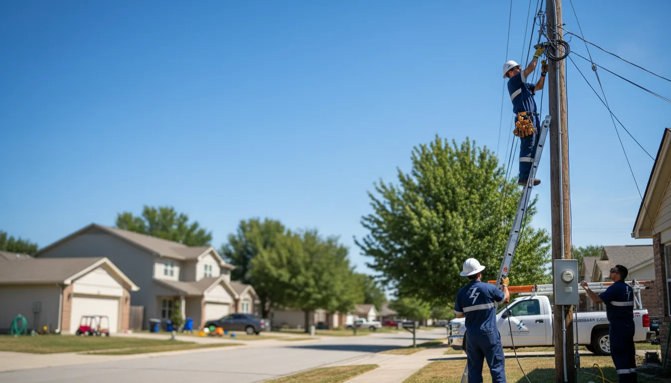 Residential electrician providing installation services in Kingsley, MI